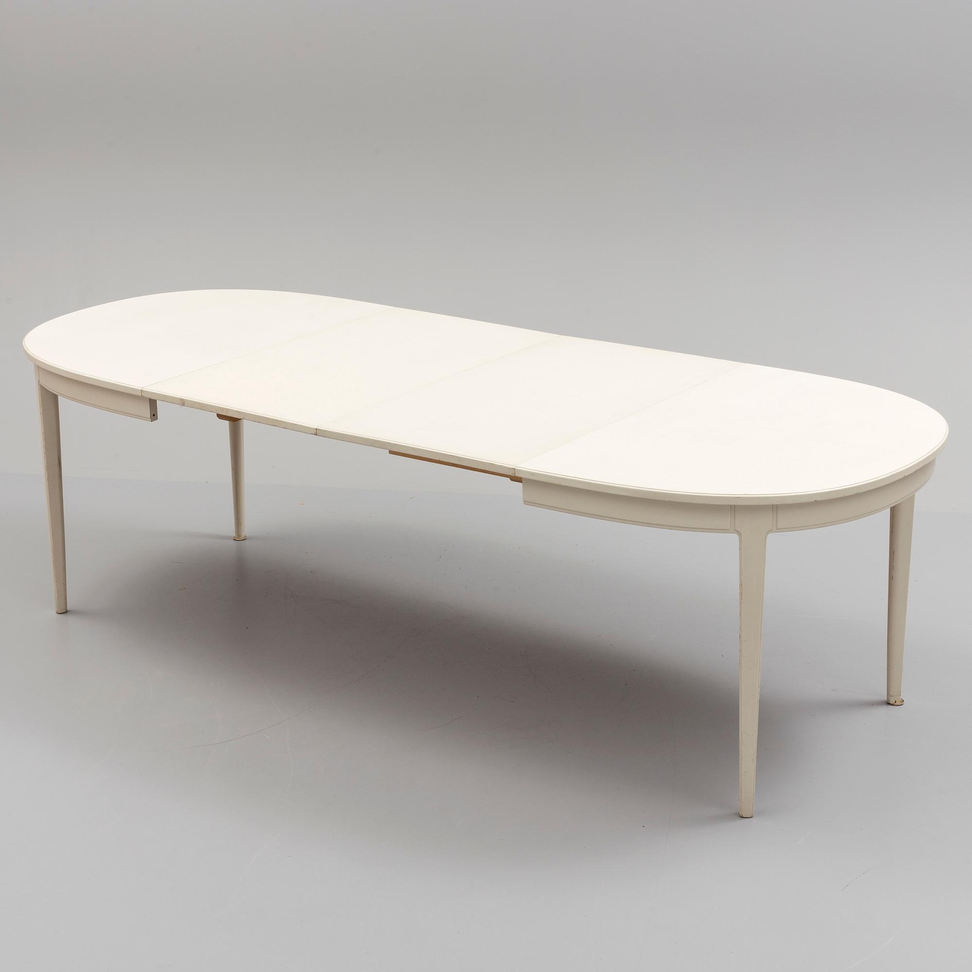 A 'Herrgården' table by Carl Malmsten, Bodafors, 1961.