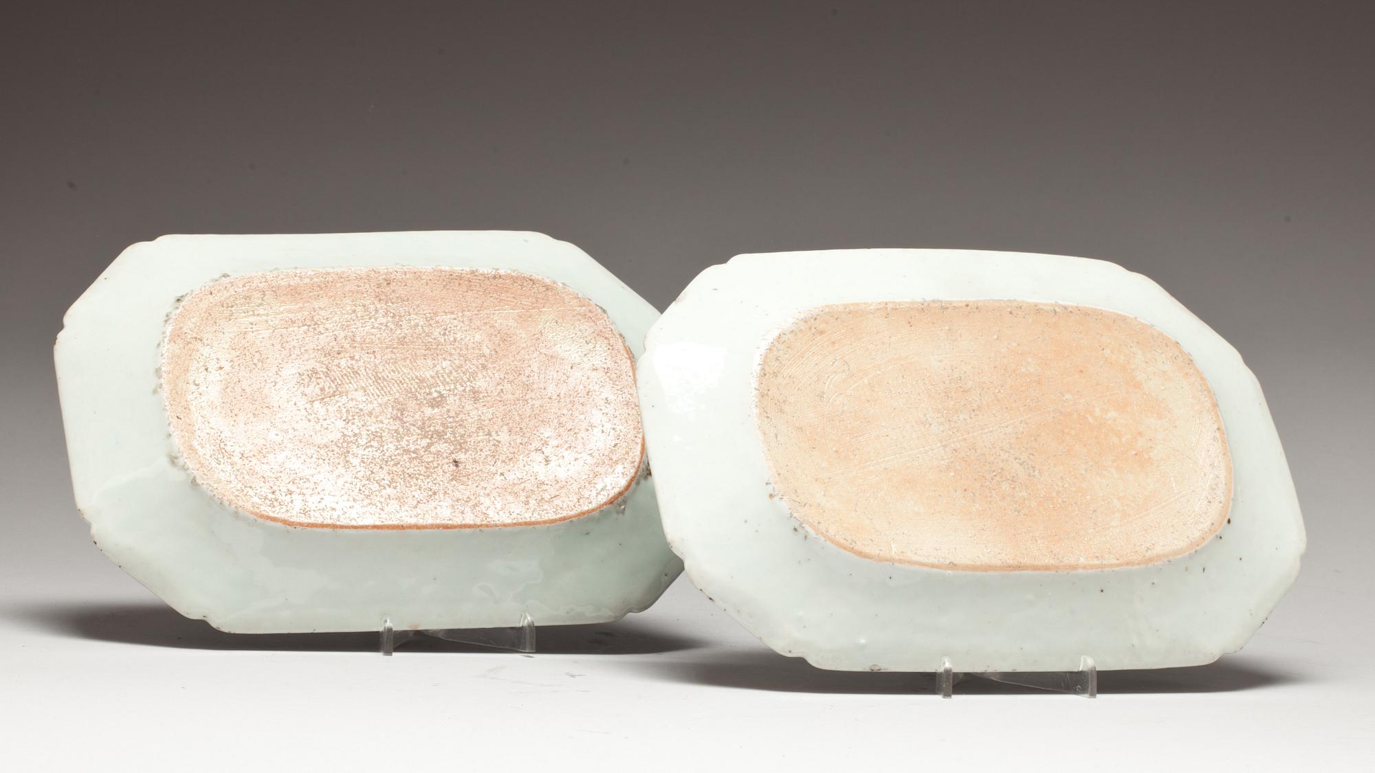 FAT, 2 st, porslin. Kina, 17/1800-tal.