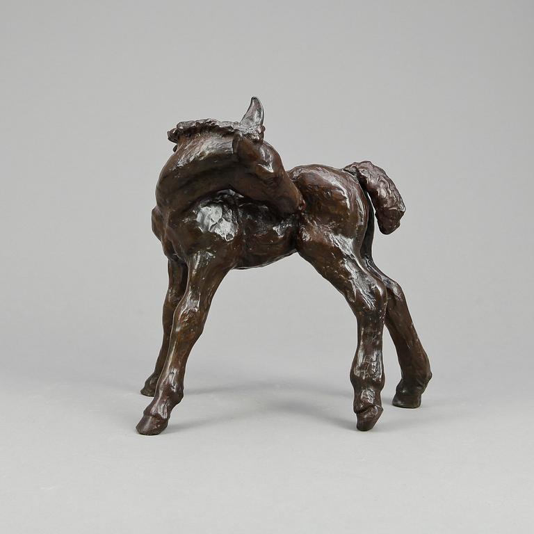 SKULPTUR, patinerad brons, Just Andersen, Danmark.