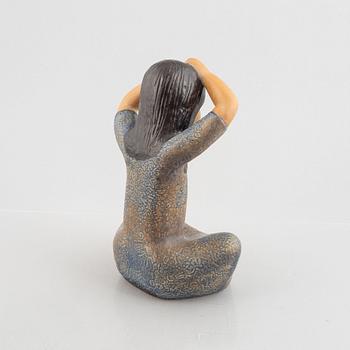 Lisa Larson, figurin, stengods, "Thailändska", Gustavsbergs Studio.