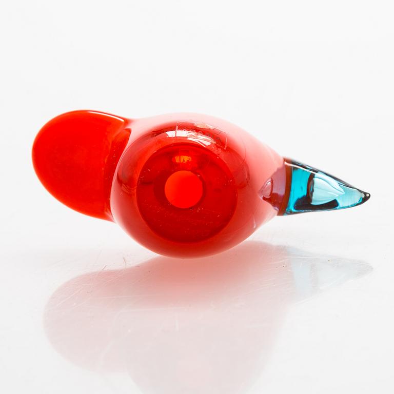 Oiva Toikka, glass bird signed Oiva Toikka Nuutajärvi Notsjö. 1972-78.