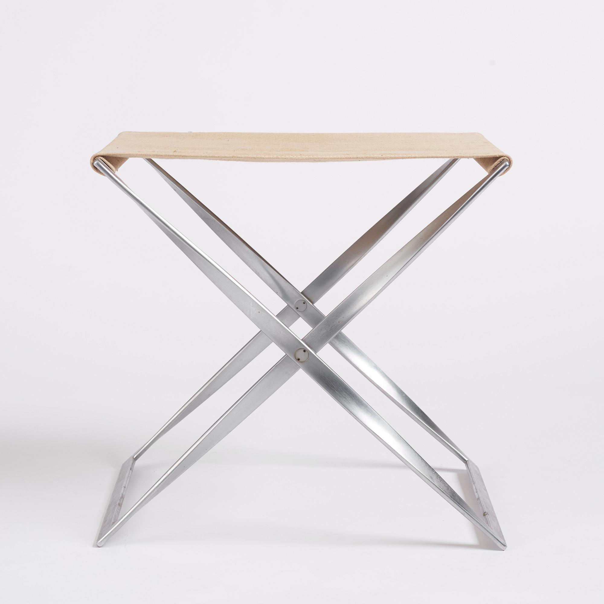 Poul Kjaerholm, taburett, "PK-91", edition E Kold Christensen, Danmark tidigt 1960-tal.