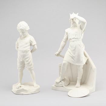 Two parian ware figurines from Gustafsberg, early 20th century.