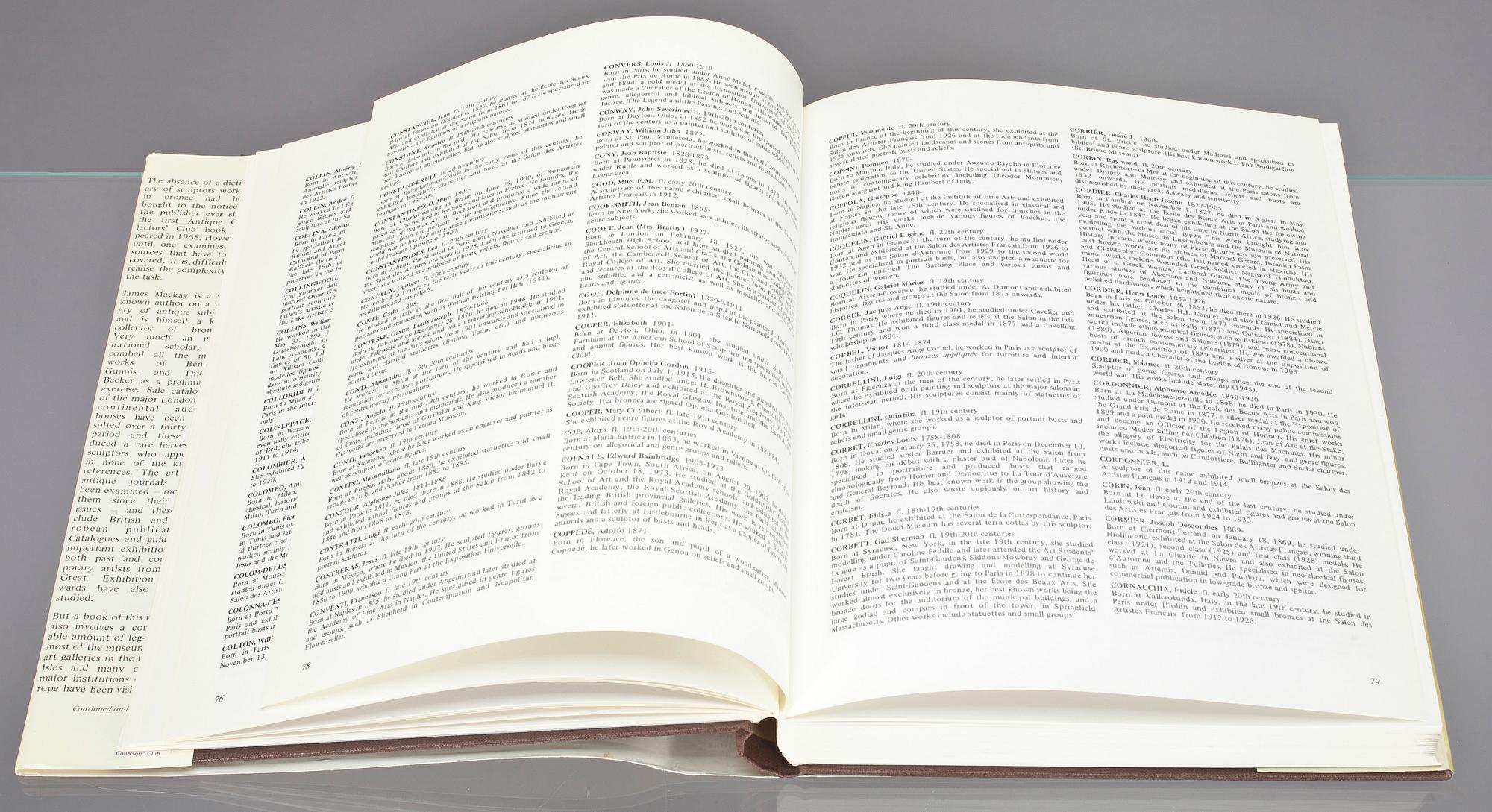 BÖCKER, 3 st, konsthantverk/konst, 1970-tal.