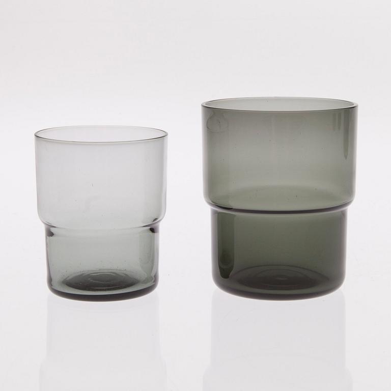 GLASSERVIS, 13 delar, Saara Hopea, Nuutajärvi, 1950/60-tal.