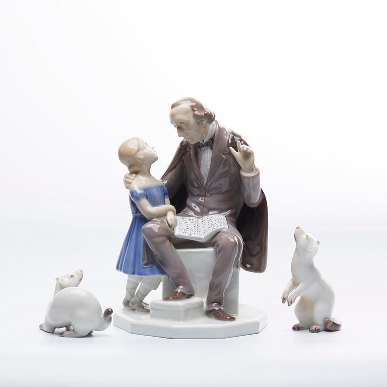 FIGURINER, 3 ST Bing & Grödnahl samt Dahl Jensen, 1900-talets andra hälft.