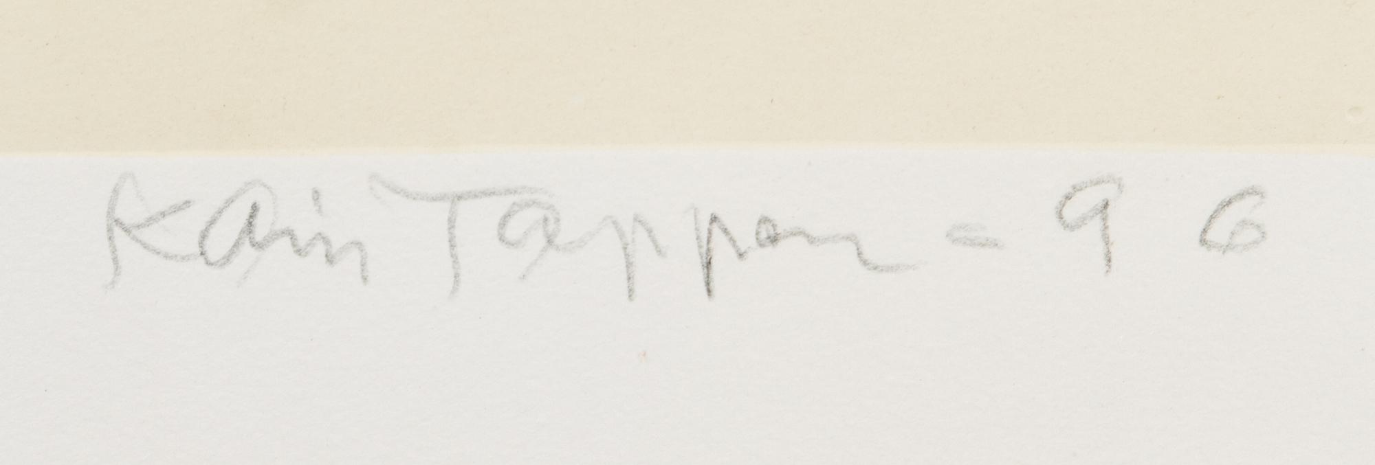 Kain Tapper, etsning, signerad och daterad -96, numrerad 19/35.