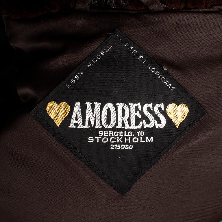 A mink fur jacket from Amoress, Stockholm. Circa size S.