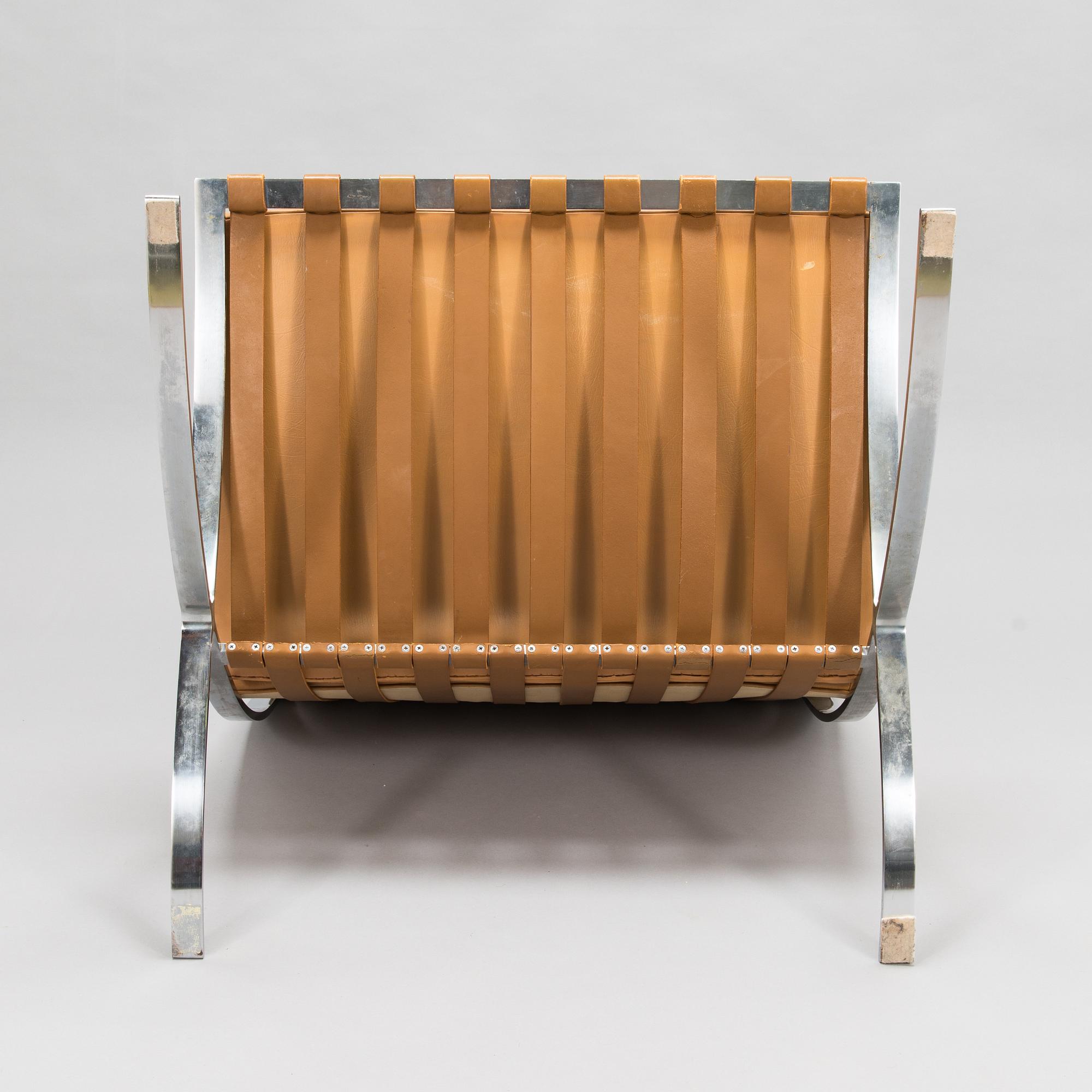Ludwig Mies van der Rohe, a 'Barcelona' chair for Knoll.