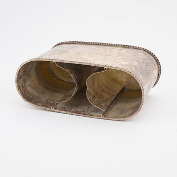 A metal wine-cooler, first half of the 20th Century.