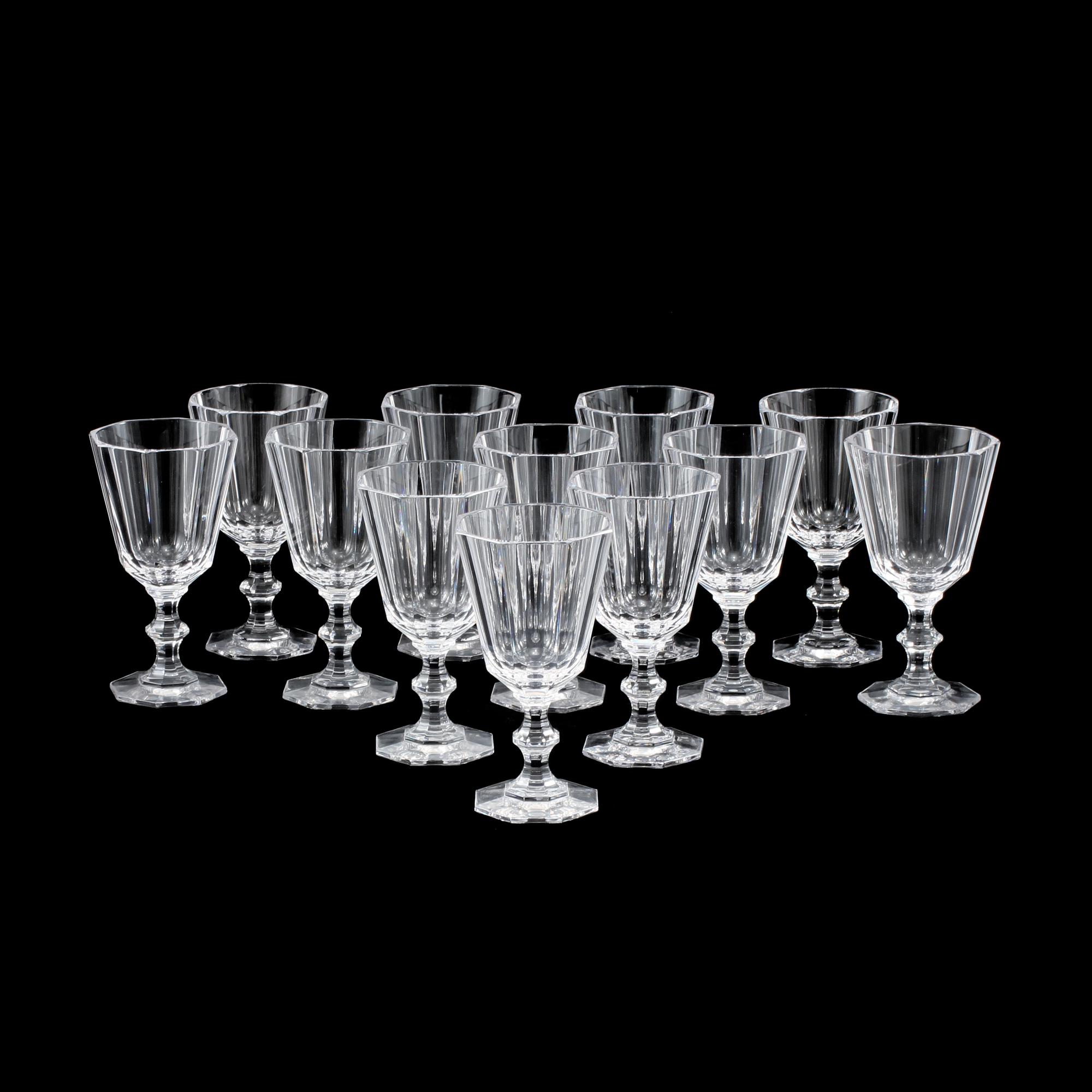 VINGLAS, 12 st, Villeroy & Boch, 1900-talets andra hälft.