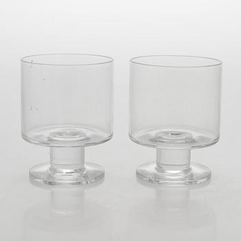 Timo Sarpaneva, set of 12 'Triennale' drinking glasses for Iittala. In production. 1996 - 1997.