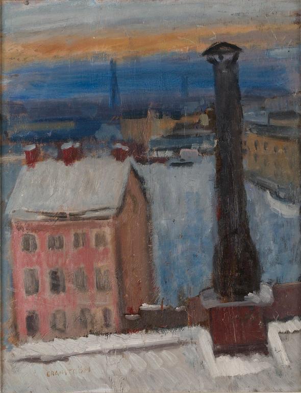 Gösta Granström, Utsikt över Gamla Stan.