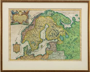 Map, "La Scandinavia Divisa nelli suoi Regni di Svezia...", 17/18th Centuty.