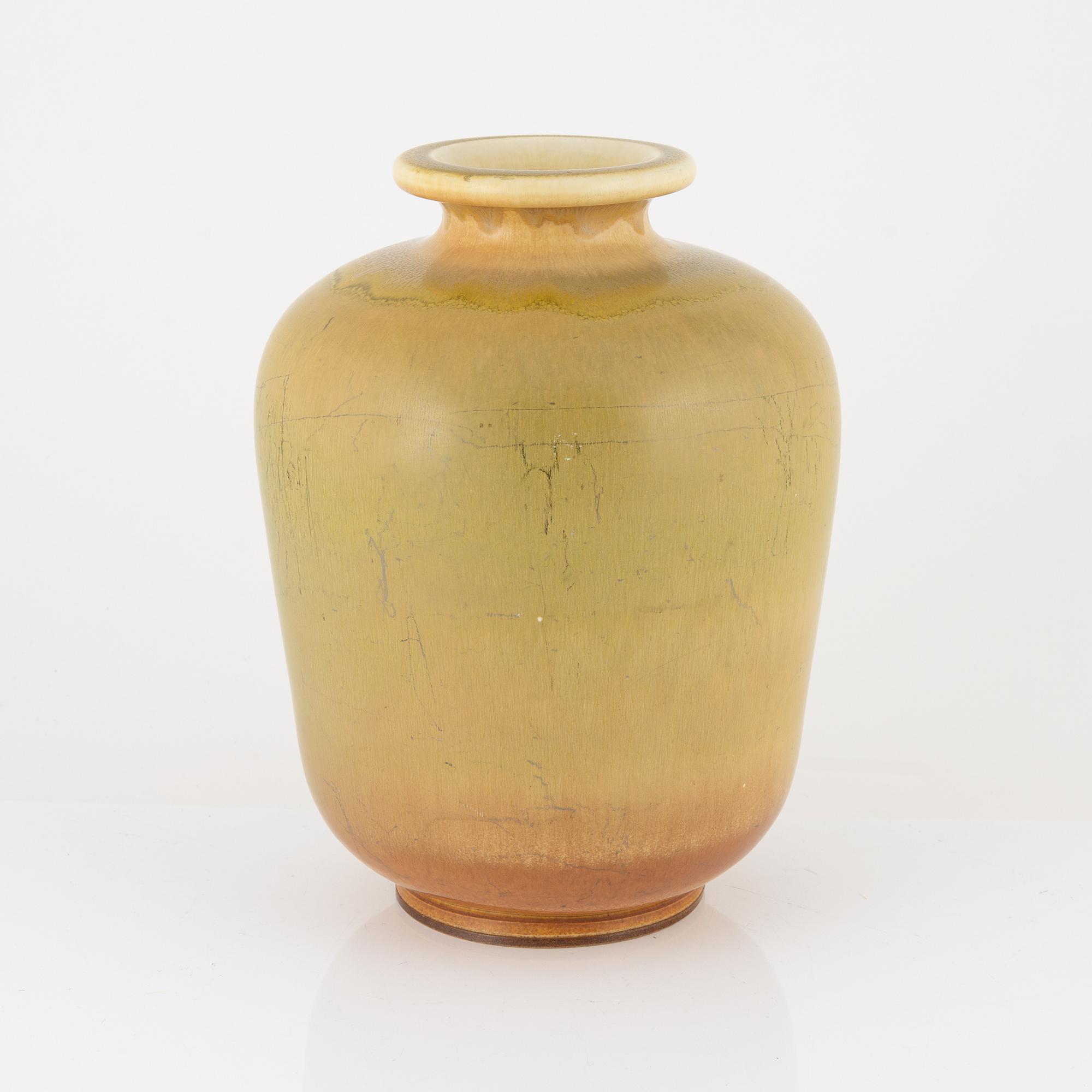 Berndt Friberg, a stoneware vase, Gustavsbergs studio, 1964.