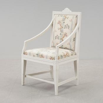KARMSTOL, gustaviansk, 1700-talets slut.