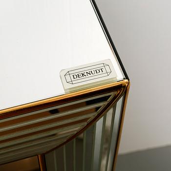 A late 20th century mirror and console table by Deknudt, Belgium.