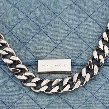 STELLA MCCARTNEY, a denim handbag.