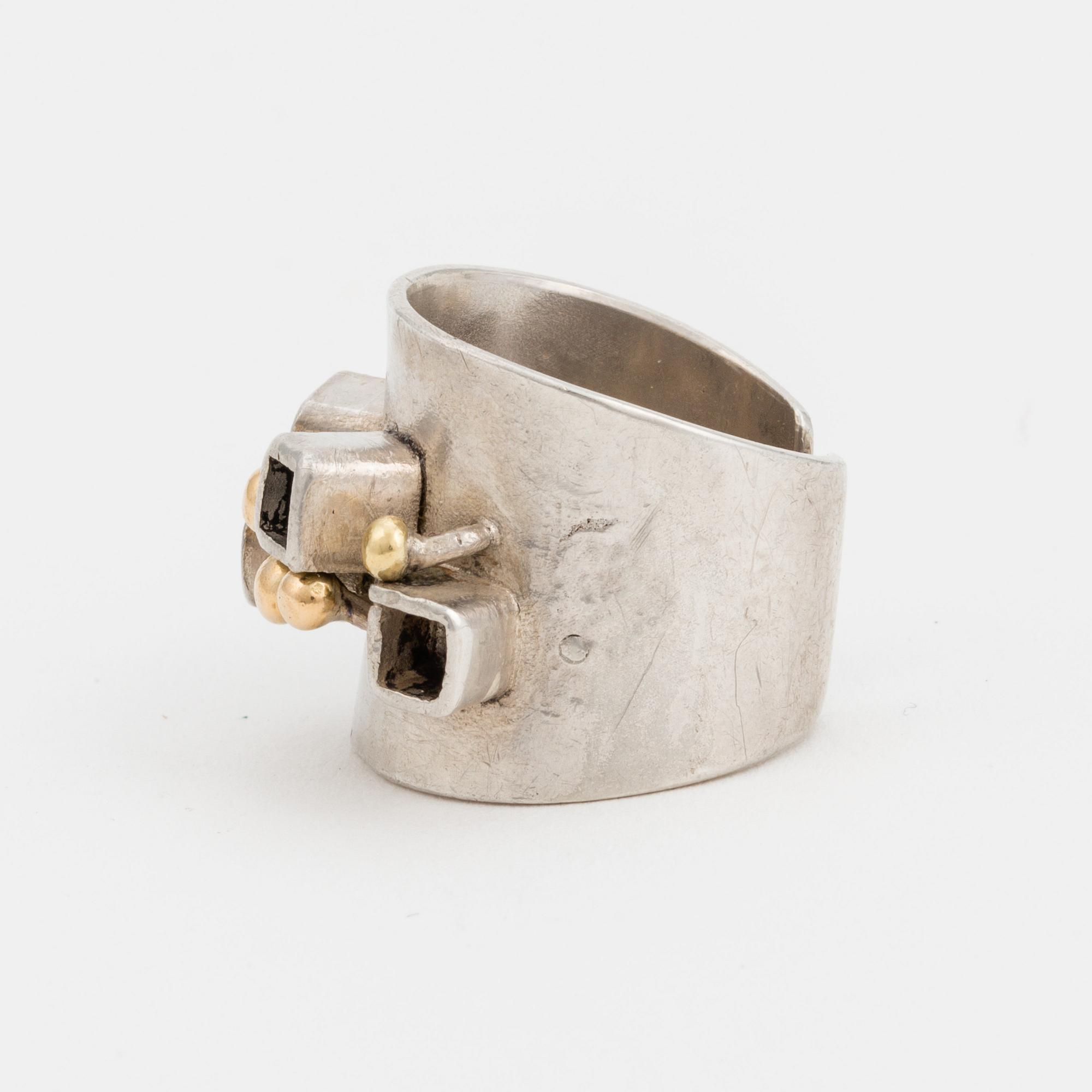 KARL-HEINZ SAUER, ring, Västerås, silver.