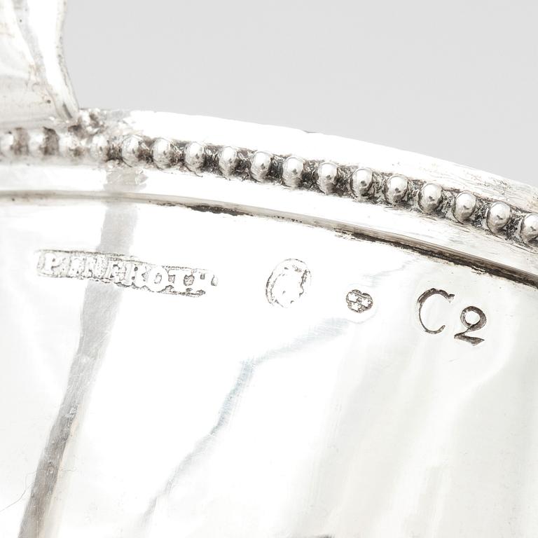 Petter Eneroth, sockerskål med lock, silver, Stockholm 1785. Gustaviansk.