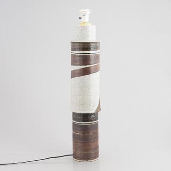 Inger Persson, a stoneware floor lamp, Rörstrand, 1960's.