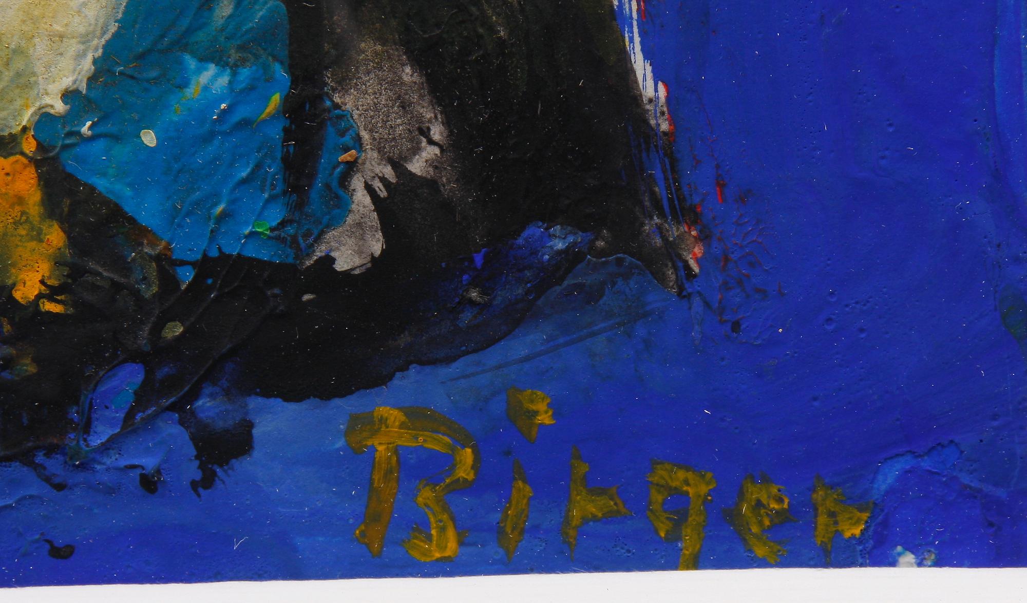 BIRGER ERICSON BIRGER, blandteknik, 2 st. Sign.