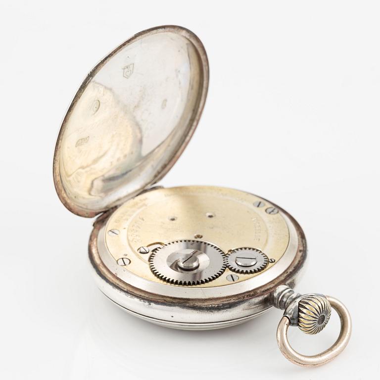 Courvoisier Frères, Mobilis, "Tourbillon", pocket watch, 52.5 mm.