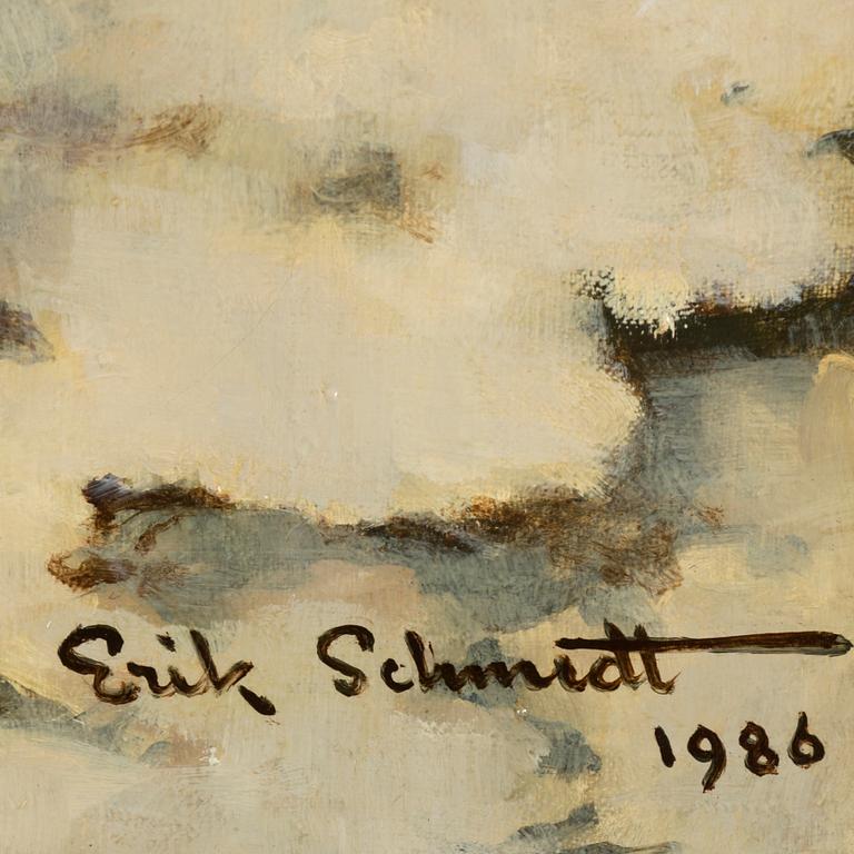 ERIK SCHMIDT, oil on canvas, signed and dated 1986.