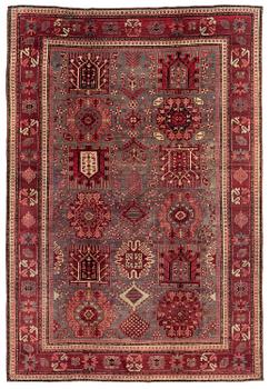 440. An antique Agra carpet of 'Timuri Baluch' design, Northern India, c. 265 x 181 cm.