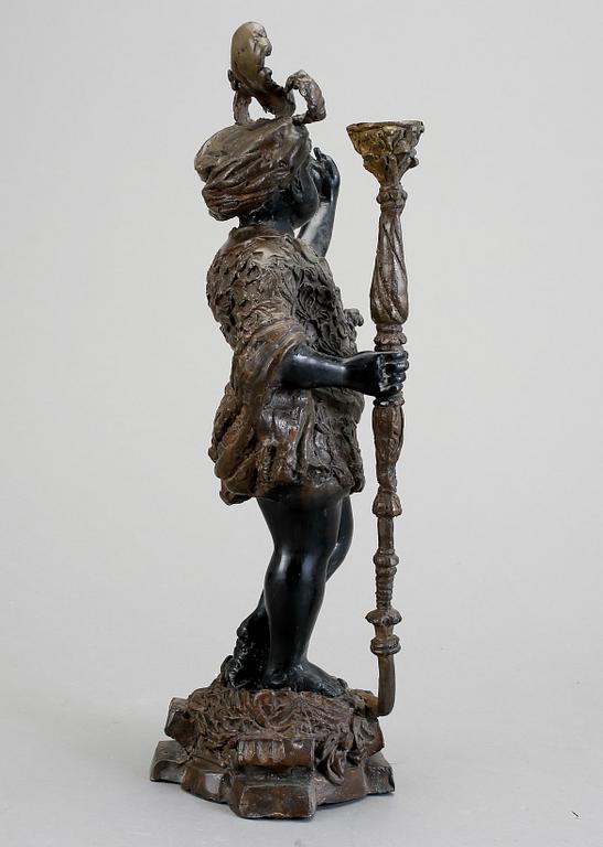 LJUSSTAKE, gjutjärn, 1800-tal.