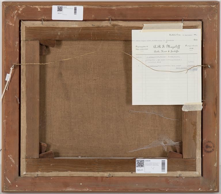 BENGT NORDENBERG, oil on relined canvas, signed B. Nordenberg and dated 1861.
