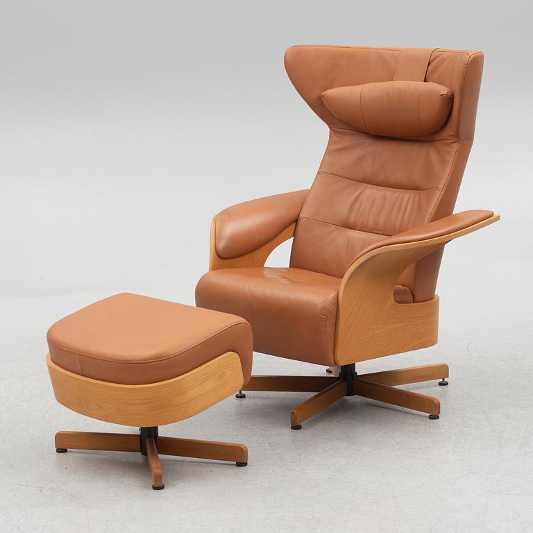 Helge Taraldsen, a 'Feel' armchair with a foot stool, Brunstad, Norway, 21st Century.