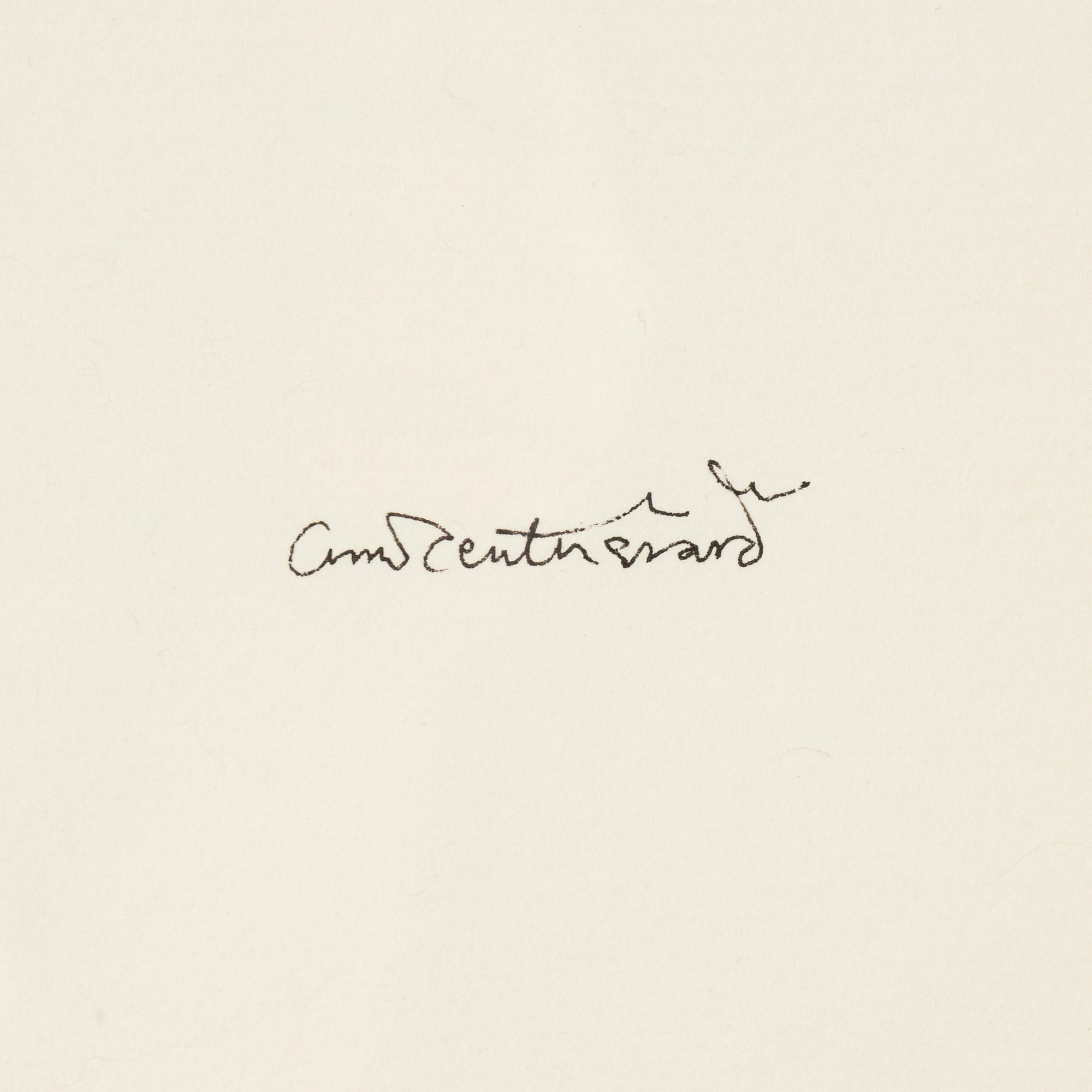 Oscar Reutersvärd, indian ink on paper, signed.