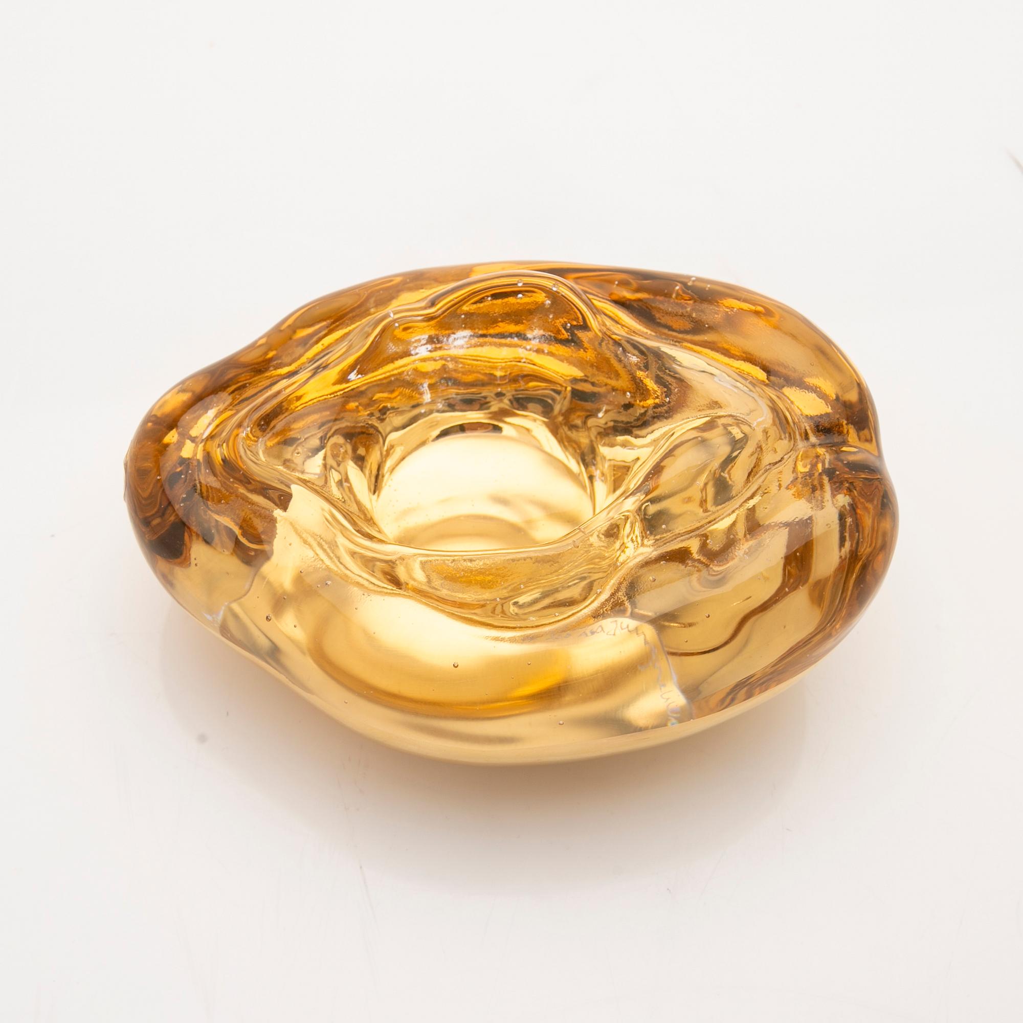 Åsa Jungnelius, Ljuslykta, "Snippa Gold", Limited edition, Kosta Boda, 2000-tal.