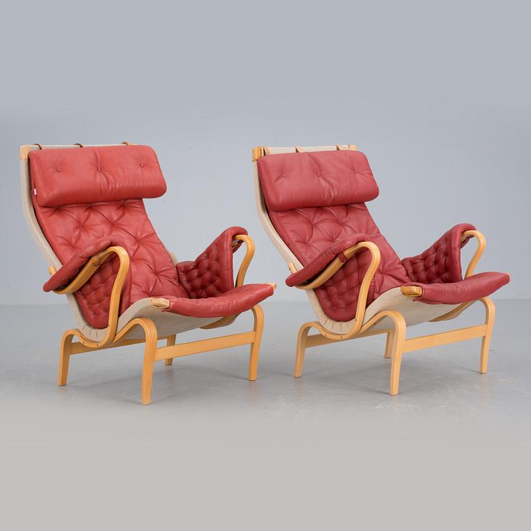 FÅTÖLJER, 2 st.  "Pernilla", Bruno Mathsson, Dux.