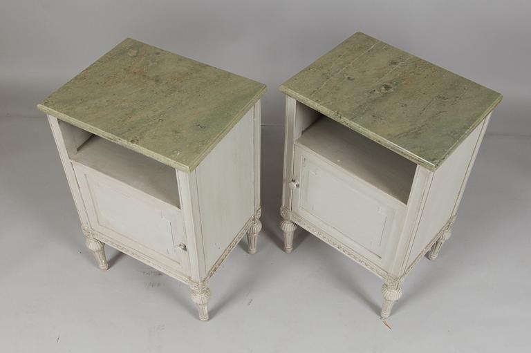 SÄNGBORD, 1 par, NK Nordiska kompaniet, 1900-talets andra hälft.