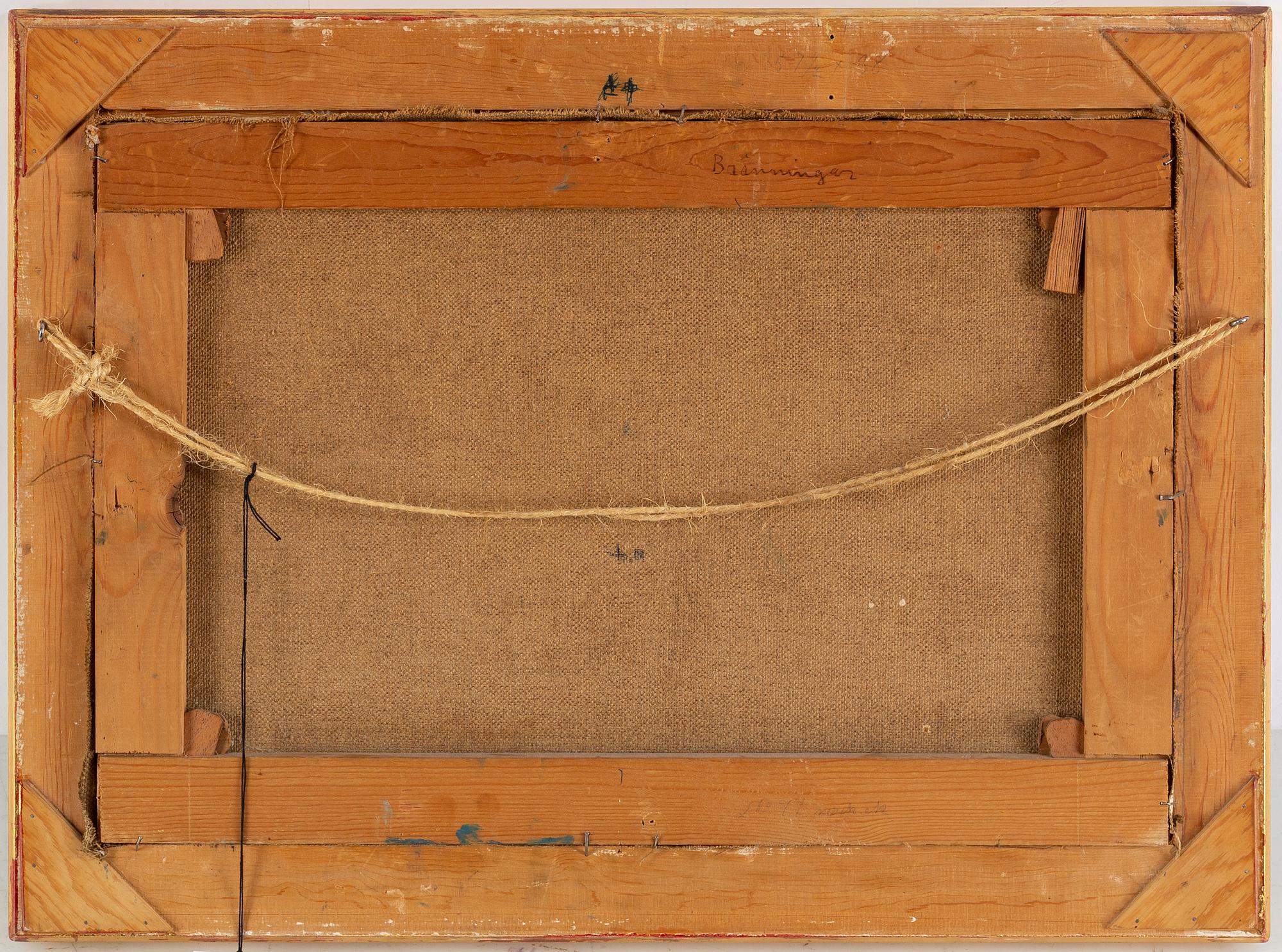 OSCAR HULLGREN, oil on canvas, signed and dated 07.