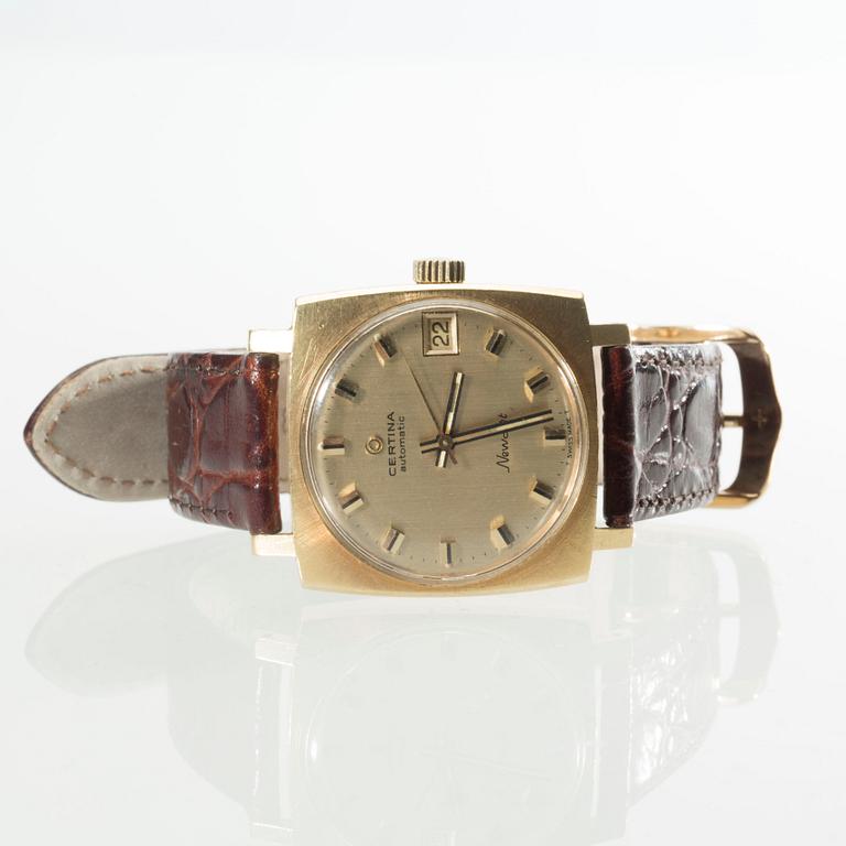 ARMBANDSUR, herr. Certina, "New Art", 18 k guld, 1960-tal.