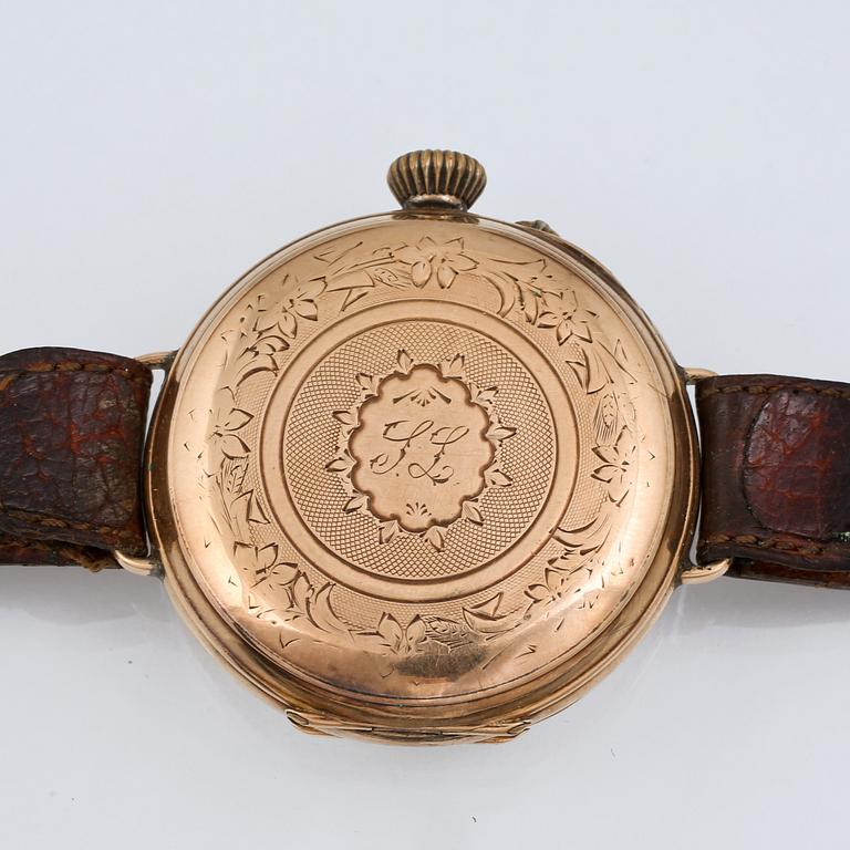 ARMBANDSUR, 14 k guld, 1900-talets första hälft.