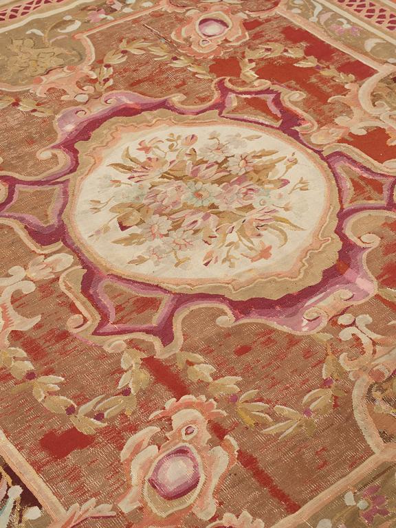 MATTO, tapestry weave, ca 258,5-267,5 x 241,5 cm, Aubusson, France the middle to the end of the 19th century.