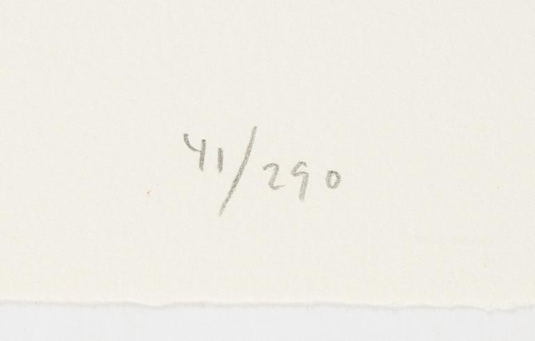 Peter Frie, lithograph in colours, 1996, signed 41/290.