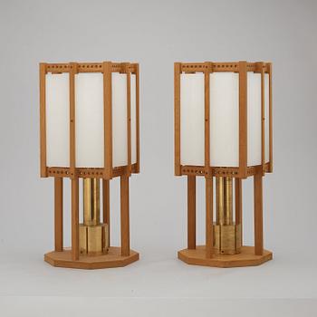 JOHN KANDELL, tak/bordsarmatur, ett par, 1950-tal.