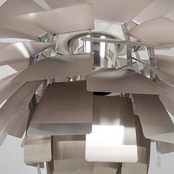 Poul Henningsen, kattovalaisin, "PH Artichoke / PH-Kotte", Louis Poulsen, Tanska, 1980-luku.