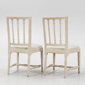 A pair of late Gustavian chairs by Erik Öhmark (master 1777-1813).