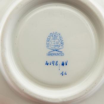 Service pieces 19 pcs Herend Hungary 20th century porcelain.