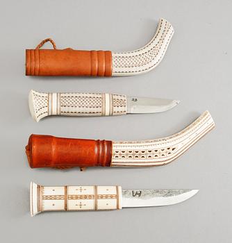 SAMEKNIVAR, 2 st, bl a Stefan Groth, 1990-talet.