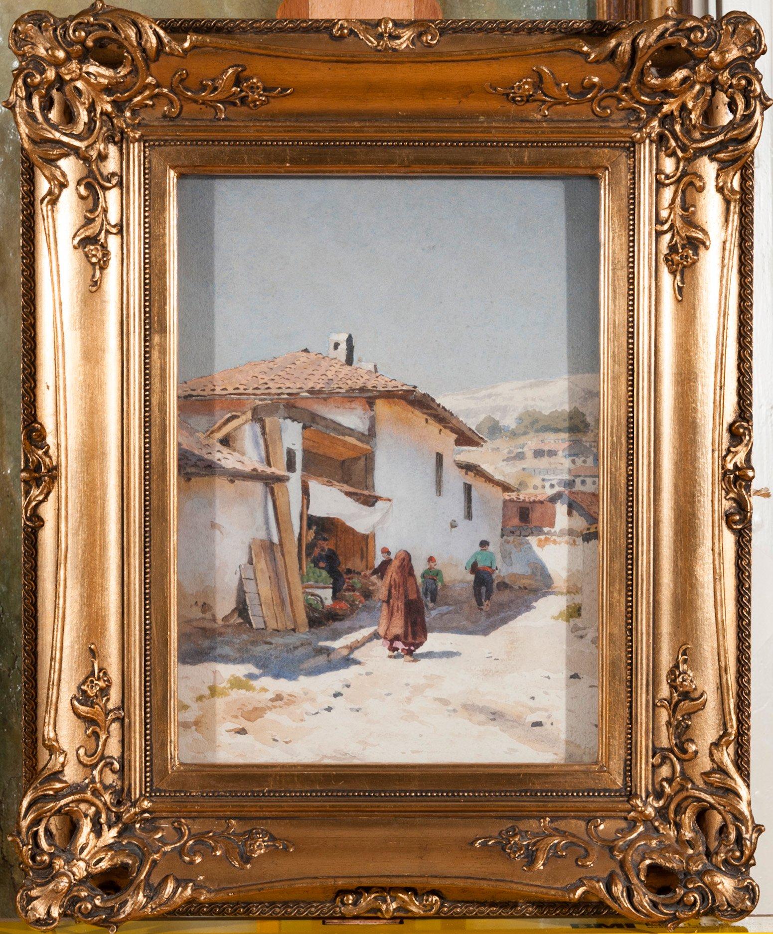Valentin Avgustovic Feldman, VIEW FROM THE MOUNTAIN VILLAGE.