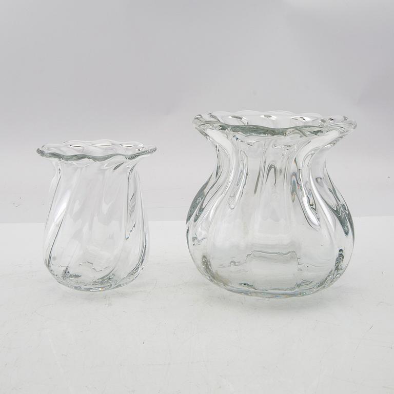 Jan Johansson, vases, bowls, etc. 6 pcs Orrefors.