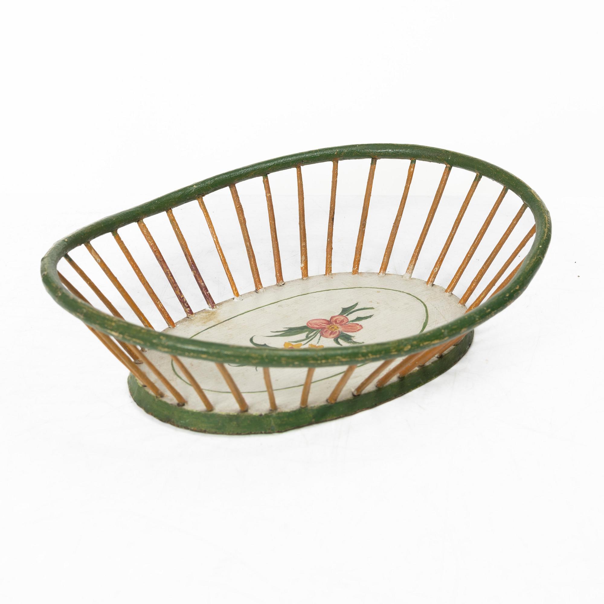 Pine basket, marked 1798.