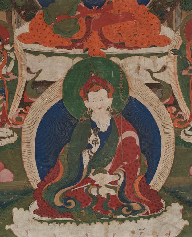 THANKA, färg och tusch. Tibet, 1800-tal.